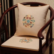 布匠和 秋冬款 高颜值中式棉麻椅垫