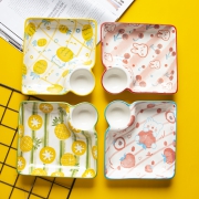 冠宇 陶瓷饺子盘带醋碟
