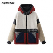 AlphaStyle  AFH-SE-3081 男士连帽毛皮外套