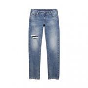 13日10点：gxgjeans 男士磨破牛仔裤 JB105042G600