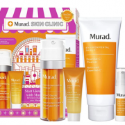 Murad 慕拉 维生素C亮白四件套装（精华30ml+洁面200ml+面膜10ml+眼部精华5ml） 直邮含税到手￥328.67