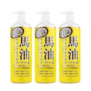 日本北海道 loshi 马油薏仁润肤乳 484ml*3瓶 全身可用