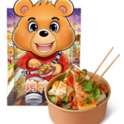 28日0点！咕咕熊 烤冷面 10片+100g 冷面酱