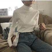 伯派鸟 女士高领打底衫 4-3202