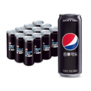 PLUS会员：pepsi 百事 碳酸饮料 细长罐 330ml*12罐*2件