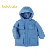balabala 巴拉巴拉 儿童中长款连帽羽绒服