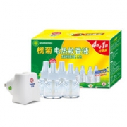 榄菊 四瓶蚊香液+1器