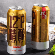 摆谱 青岛精酿原浆小麦啤酒 500ml*12听