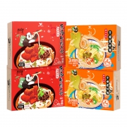 那街那巷 湖南牛肉米粉 柳州干捞螺蛳粉 米粉组合方便速食 4盒