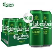 嘉士伯 Carlsberg 特醇啤酒500ml*18罐