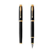 PARKER 派克 IM系列 钢笔 纯黑丽雅金夹 F尖