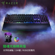 RAZER 雷蛇 猎魂光蛛 精英版 有线机械键盘 104键 光轴