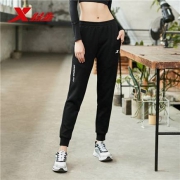 特步 女 秋冬新款休闲加绒卫裤 881328639271-1
