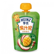 陪伴计划、plus会员：Heinz 亨氏 乐维滋系列 婴儿果泥 苹果香芒味 120g*2件