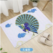 绿之源 家用客厅地垫 颐和园联名孔雀款 41*70cm