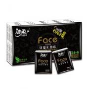 C&S 洁柔 黑face 无香手帕纸 4层6片30包（182mm*186mm）