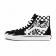 双11预售：Vans 范斯 黑色棋盘格高帮鞋