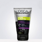 L'OREAL 欧莱雅 男士控油炭爽抗黑头洁面膏100ml 赠中样50ML