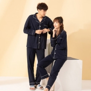 浪莎 情侣款100%精梳棉 保暖睡衣家居服