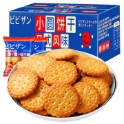 比比赞 日式小圆饼干 箱装1斤