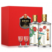PLUS会员：WULIANGYE 五粮液 富贵吉祥 柔和 52度 浓香型白酒 500ml＊2瓶