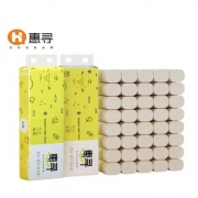 京东极速版:惠寻 竹浆本色3层加厚实芯卷纸 24卷 960g