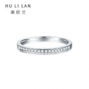 HU LI LAN 湖丽兰 925银莫桑钻细戒指 ARS10720W