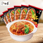 京东极速版：白象 经典四川红烧牛肉面 75g 10袋+挂钩 2个