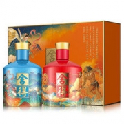 舍得 追天者(夸父+嫦娥) 52度 500mL*2 浓香型白酒 礼盒装