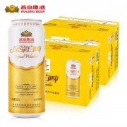 PLUS会员：YANJING BEER 燕京啤酒 12度原浆白啤 500ml*12听*2箱