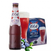 京喜APP:Kronenbourg1664凯旋果味啤酒1664蓝莓250ml*24瓶装
