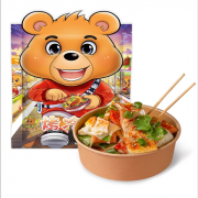 咕咕熊 烤冷面10片装 赠酱料一袋