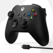 双11预售、学生会员：Microsoft 微软 Xbox One S 无线控制器++USB-C线缆 磨砂黑