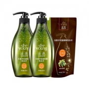 滋源 无患子控油轻盈洗护套装 洗发水 400ml+护发素400ml