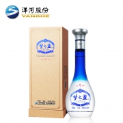 洋河梦之蓝 M1-52度 浓香型白酒 500mL*4瓶 赠 小黑瓶42度100mL*4瓶