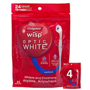 高圆圆同款：Colgate 高露洁 wisp 光感白 迷你爆珠2合1牙刷 24支x4袋