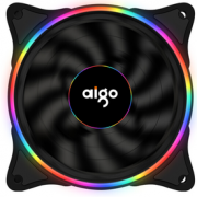 aigo 爱国者 冰魄 彩虹V1 单色光 120mm 机箱散热风扇 单个装 黑色