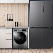 双11预售：Midea 美的 MD100A5+BCD-471WSPZM(E) 冰洗套装