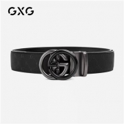 双11预售：GXG 斯文系列 自动扣真皮男士皮带