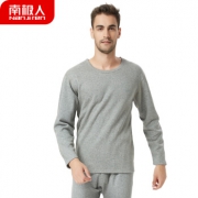 南极人 男士保暖内衣套装  藏青圆领 XL N078D10051