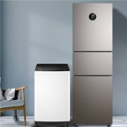 双11预售：Midea 美的 MB100ECO+BCD-247WTPZM(E) 冰洗套装（冰箱10公斤+洗衣机247升）