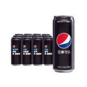 pepsi 百事 无糖可乐 330ml*12罐 细长黑罐