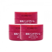 日本进口 资生堂 尿素护手霜 红罐护手霜 100g*3