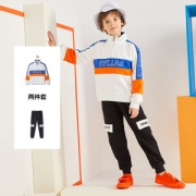 七匹狼 男女童 秋冬款 国潮运动服套装