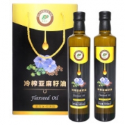 PLUS会员：发星达 冷榨亚麻籽油 500ML*2瓶