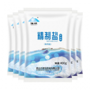 高纯度！柒味公社 未加碘食用盐 400g*7袋
