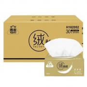 洁云 抽纸 绒触感纸巾3层100抽 30包装 *3件+凑单品