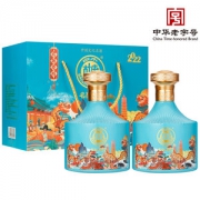 中华老字号 白水杜康 52度浓香型纯粮白酒 500ml*2瓶 礼盒装