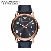 双11预售：EMPORIO ARMANI 阿玛尼 男士黑色腕表 AR11135