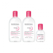 BIODERMA 贝德玛 舒妍多效洁肤液套装 （500ml*2+100ml）